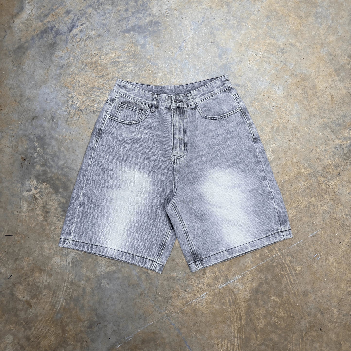 Grey Wash Jorts