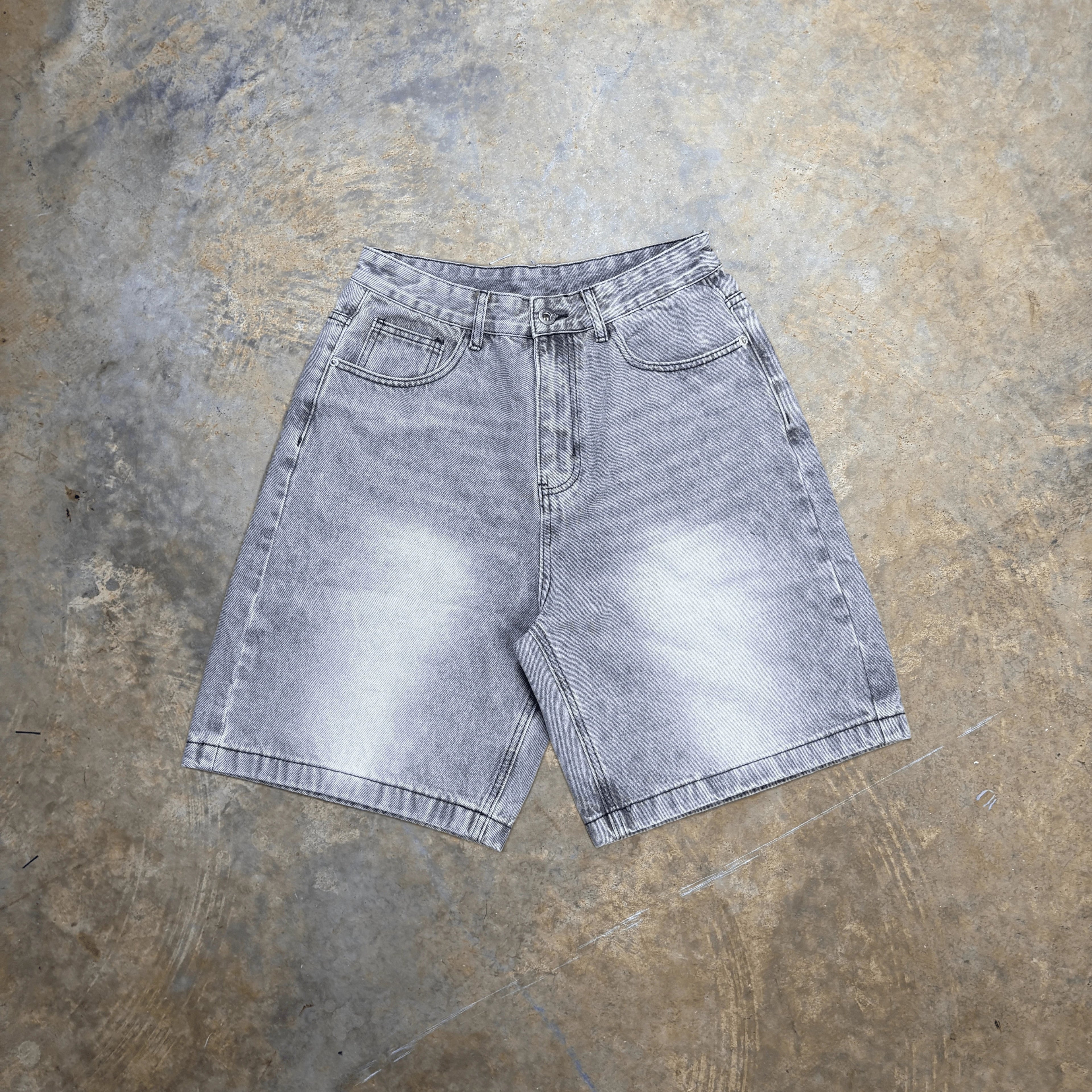 Grey Wash Jorts