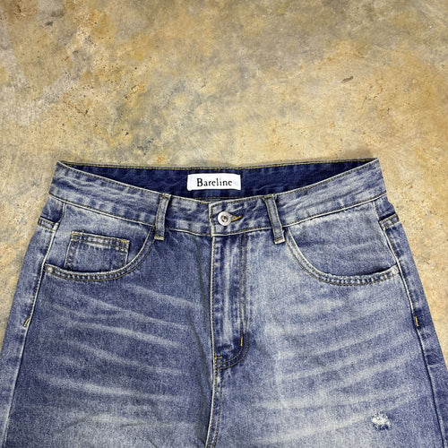 Distressed Blue Denim