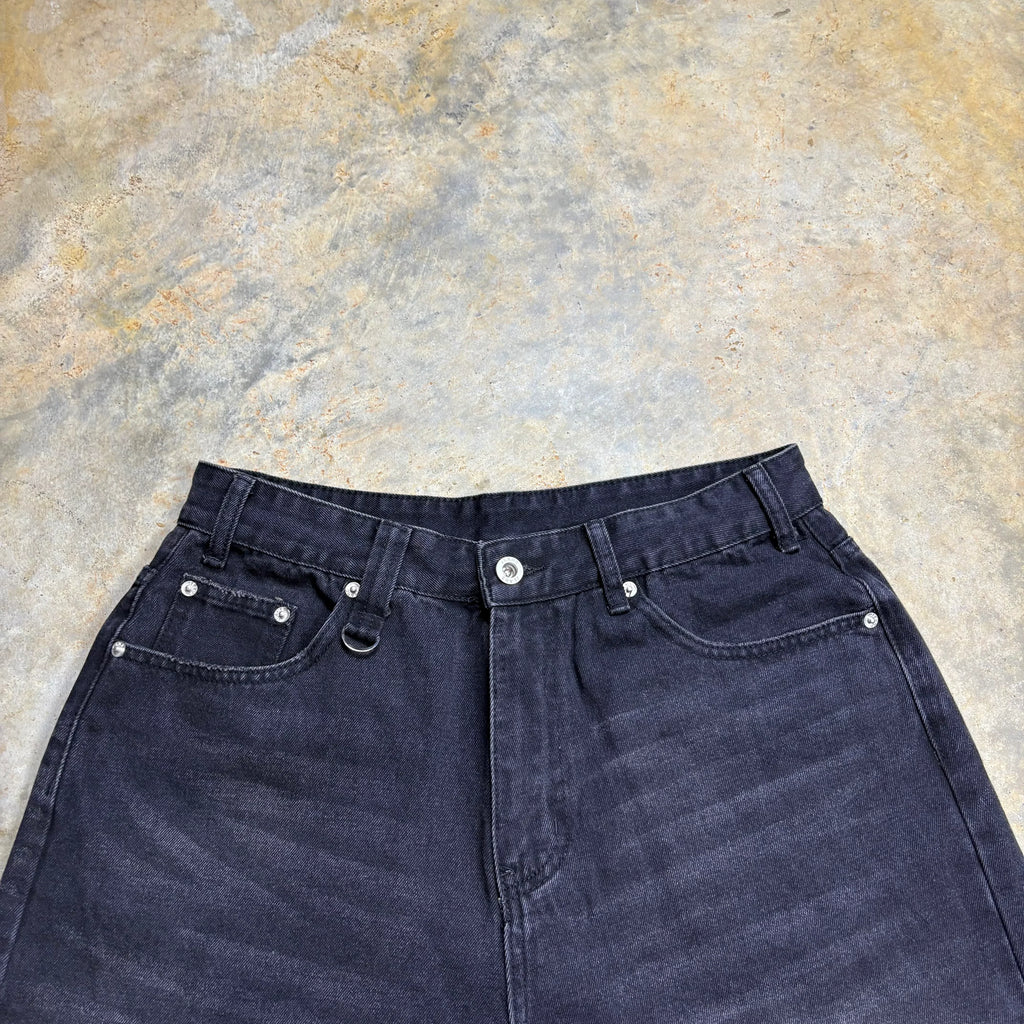 Stone Wash Long Jorts