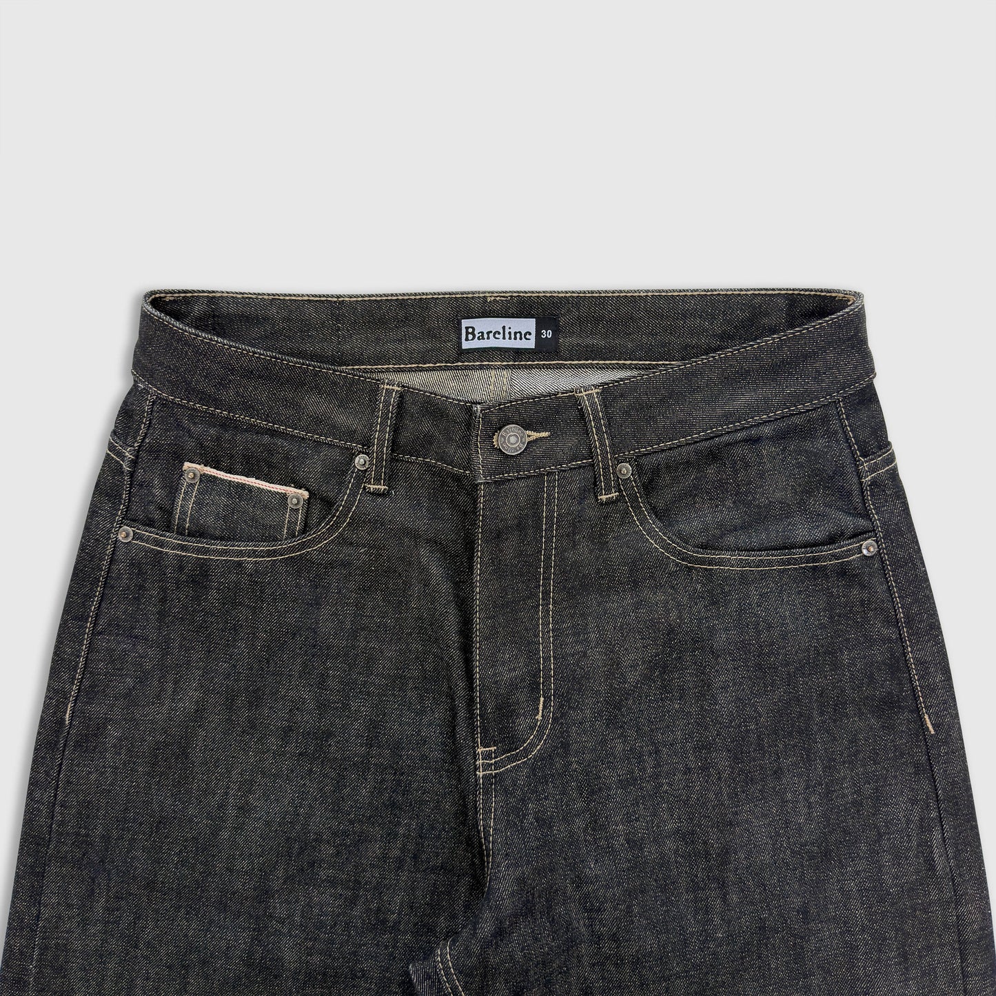 Raw Black Selvedge Denim