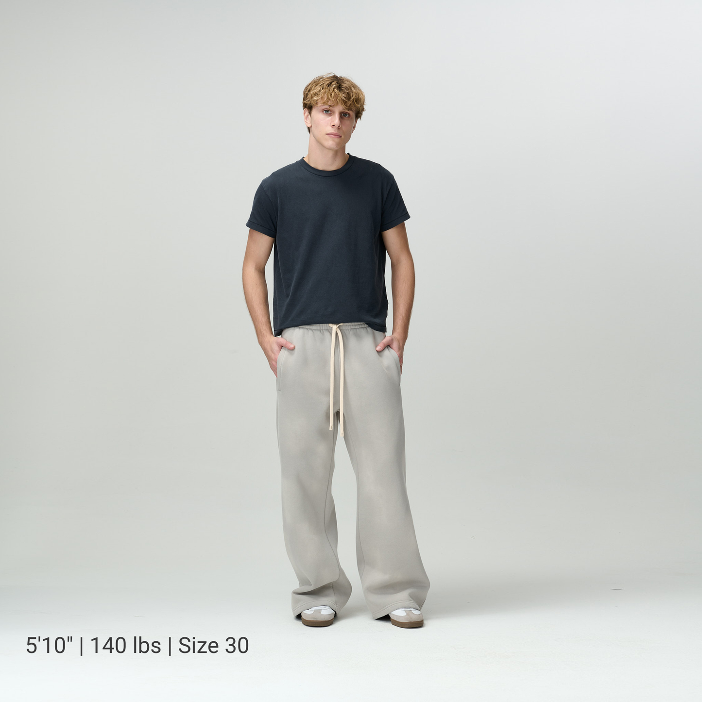 Grey Acid Washed Sweats