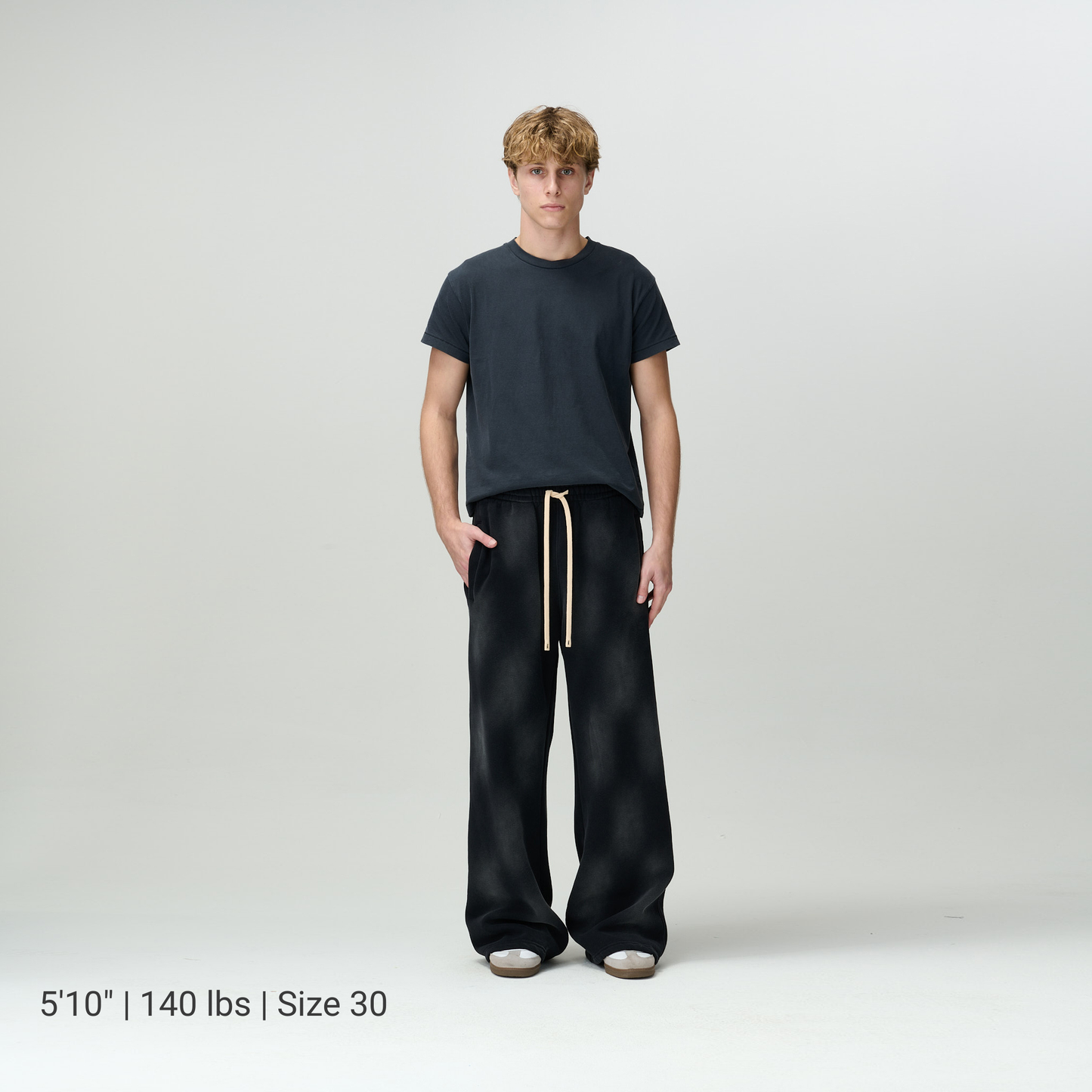 Black Acid Washed Sweats