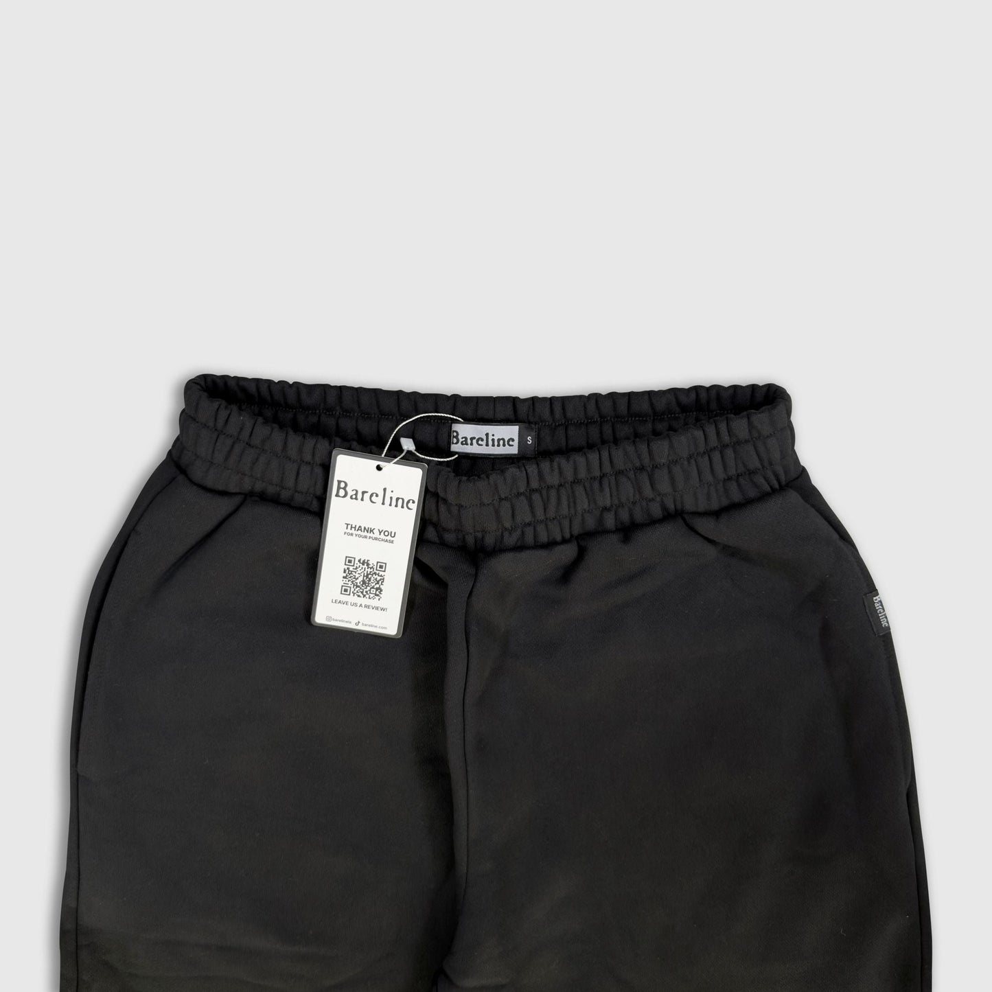 Jet Black Baggy Sweatpants