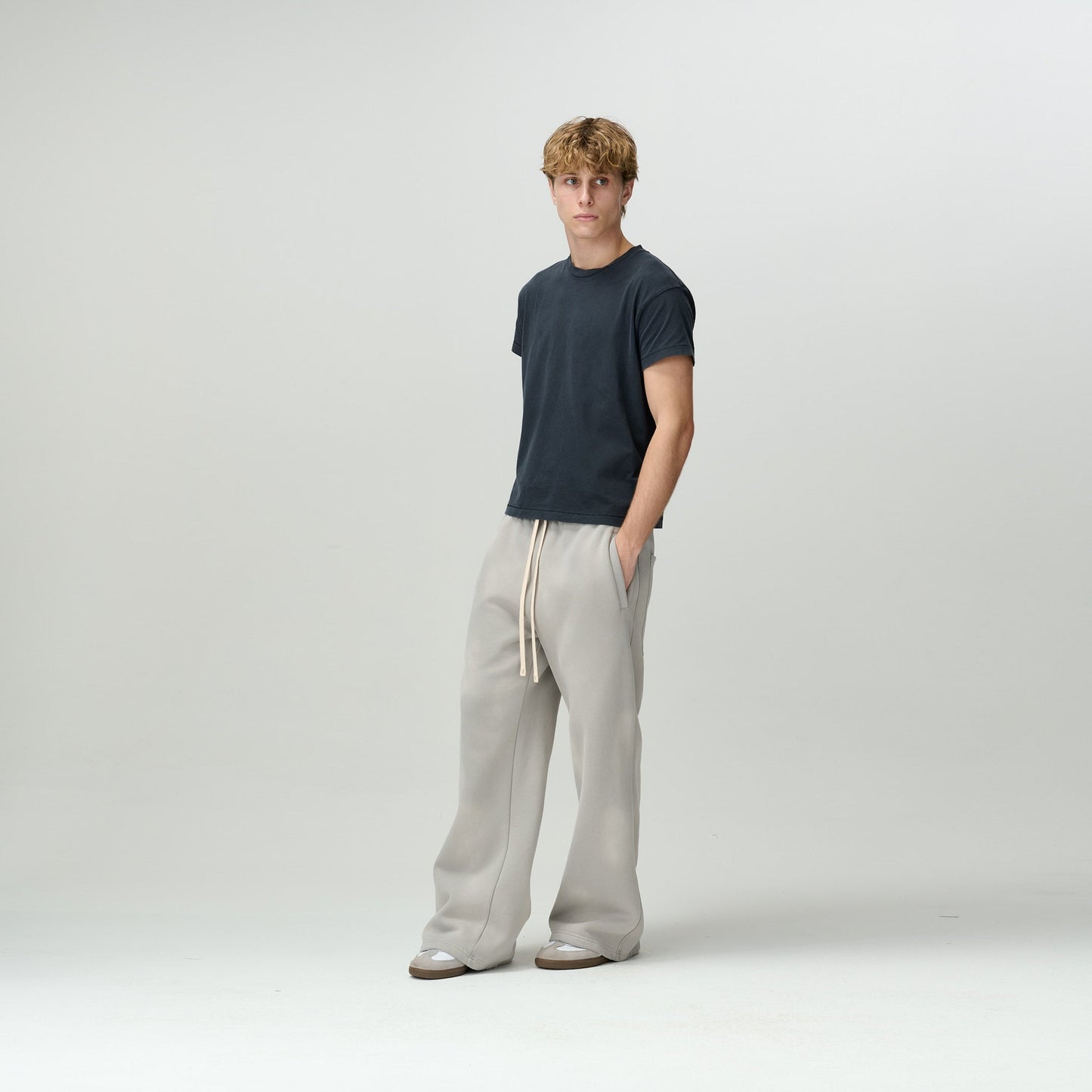 Grey Acid Washed Sweats