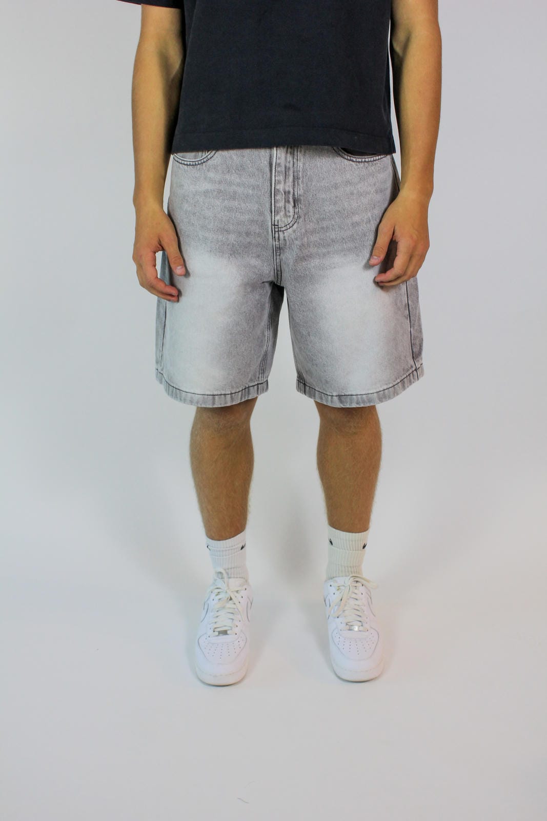 Grey Wash Jorts