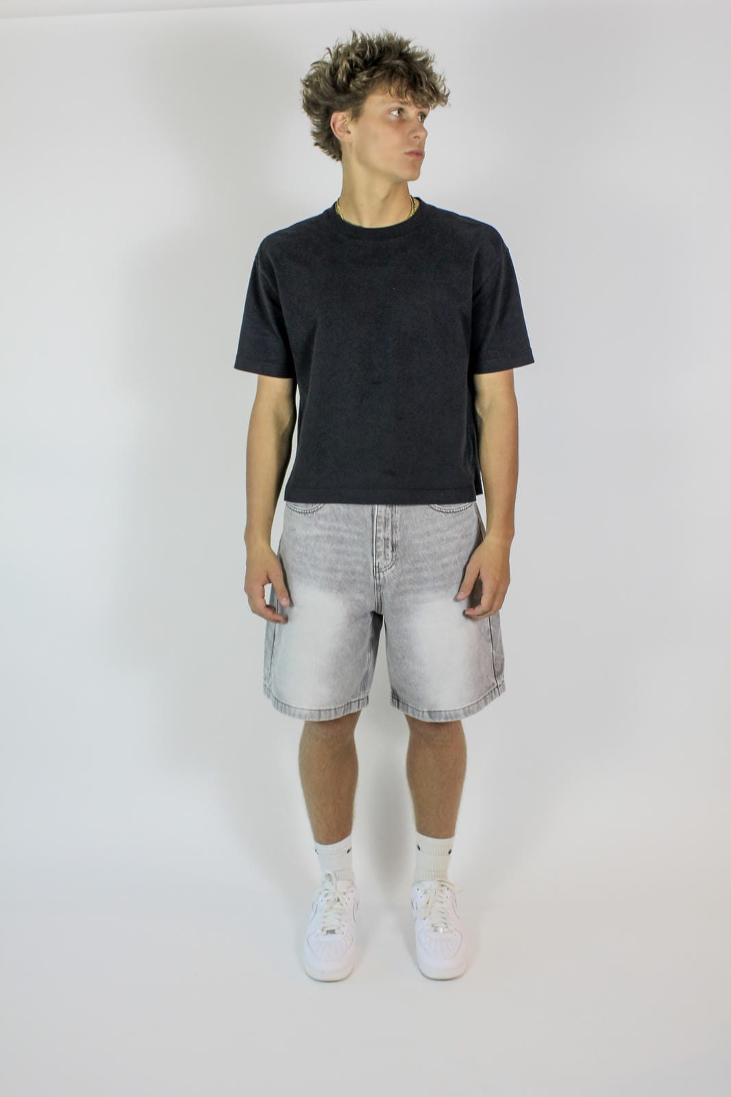 Grey Wash Jorts