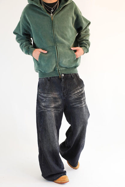 Washed Zip