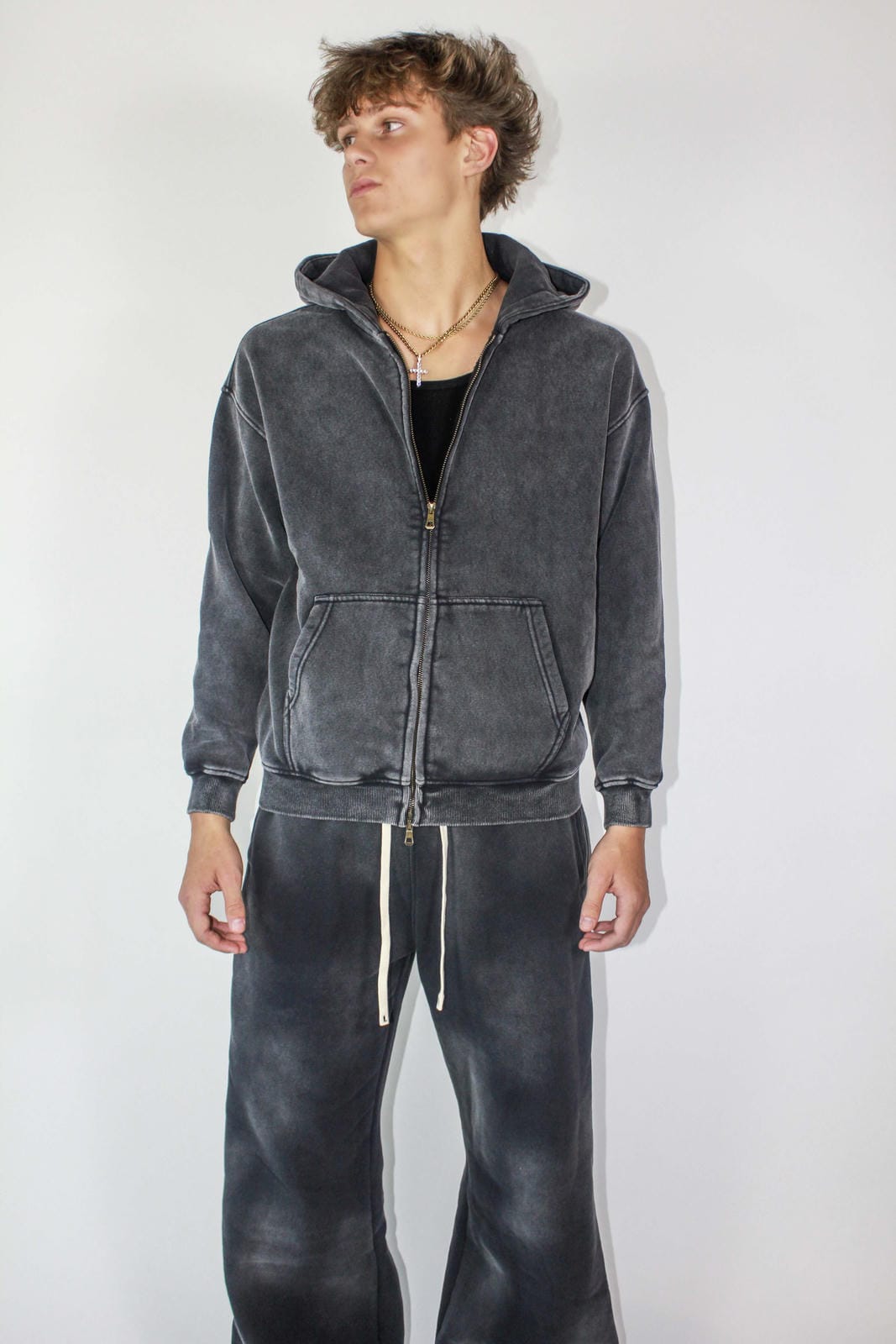 Washed Zip